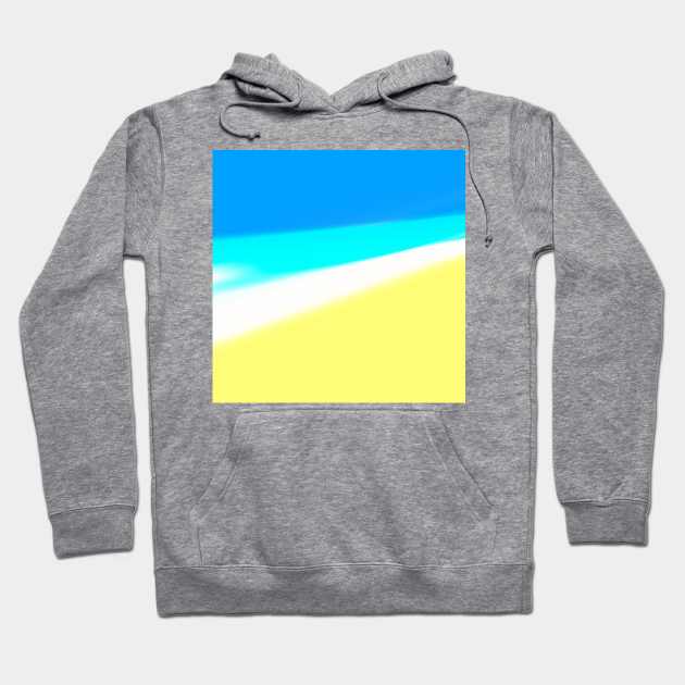 blue yellow white abstract texture art Hoodie by Artistic_st